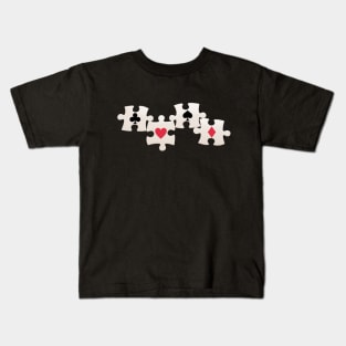 Card Puzzle Quartet Kids T-Shirt